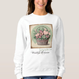 Sudadera Amor sustentable, encanto vintage
