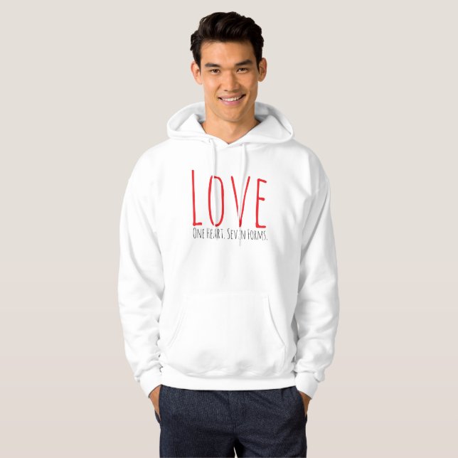 Sudadera Amor - Una Camiseta de Corazón. Siete Formas (Anverso completo)