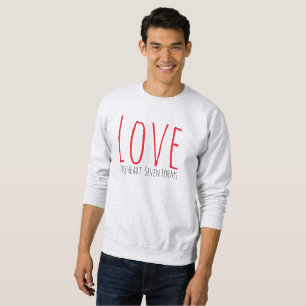 Sudadera Amor - Una Camiseta de Siete Formas Corazón
