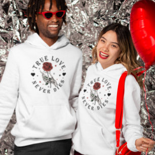 Sudadera Amor Verdadero nunca Muere Esqueleto de San Valent