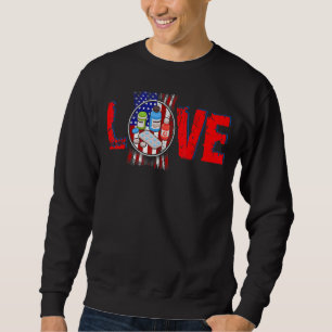 Sudadera Amor Vintage Farmacéutico De La Bandera Norteameri