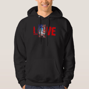 Sudadera Amor Vintage Farmacéutico De La Bandera Norteameri