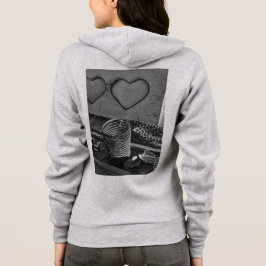Sudadera Amor vintage Negro y Blanco