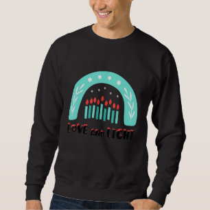 Sudadera Amor Y Iluminación Arcoiris Hanukkah Navidades Jud