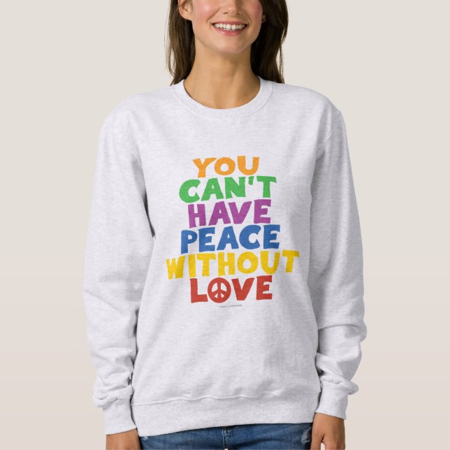 Sudadera Amor y paz (Anverso)