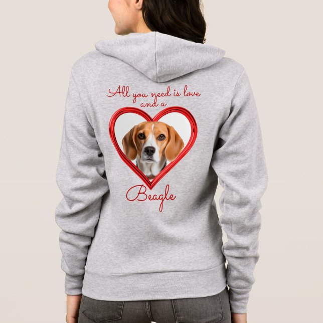 Sudadera Amor y un Beagle (Reverso)