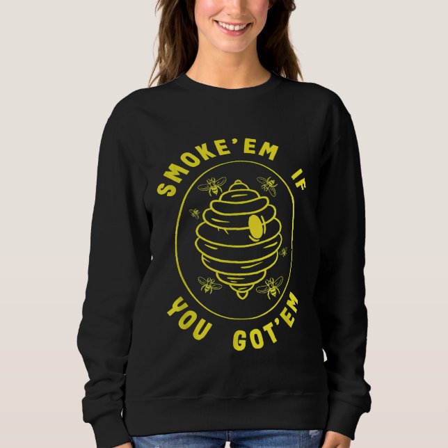 Sudadera Amortiguador Si Tienes Abeja Miel Ser (Anverso)