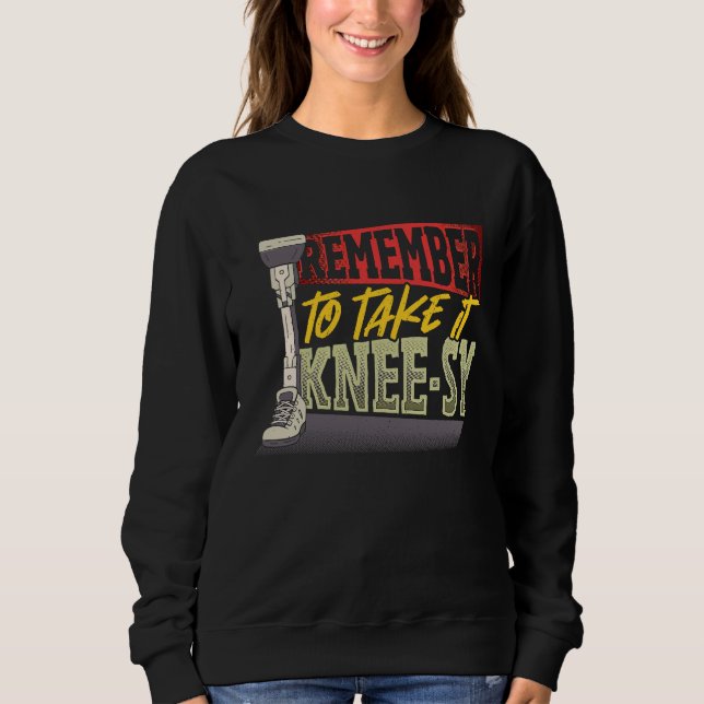 Sudadera Amputado de Pierna Take It Easy (Anverso)