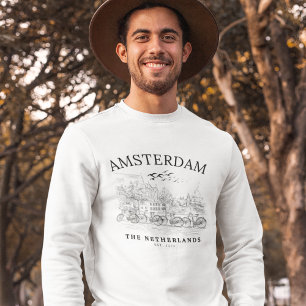 Sudadera Amsterdam Cute Vintage Landscape