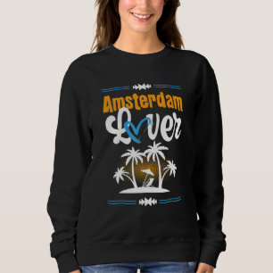 Sudadera Amsterdam Love Vacation Heart Summer Quote
