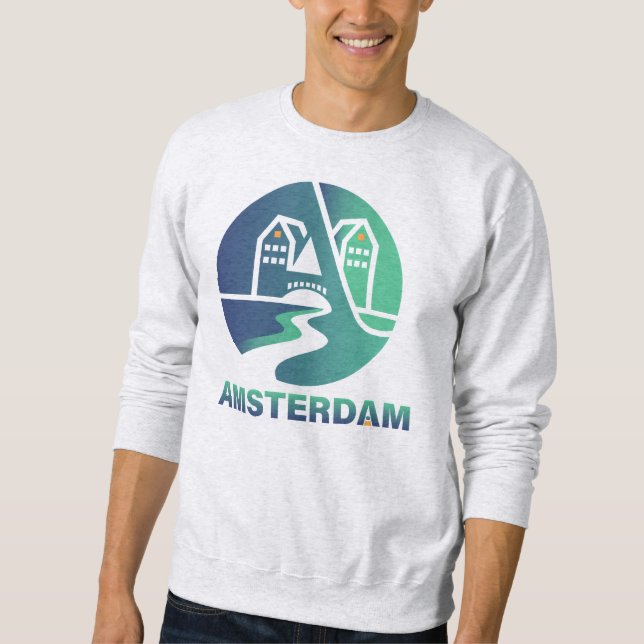 Sudadera Ámsterdam Países Bajos Europa (Anverso)
