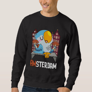 Sudadera Amsterdam Parakeet Mushroom Holland The Netherland