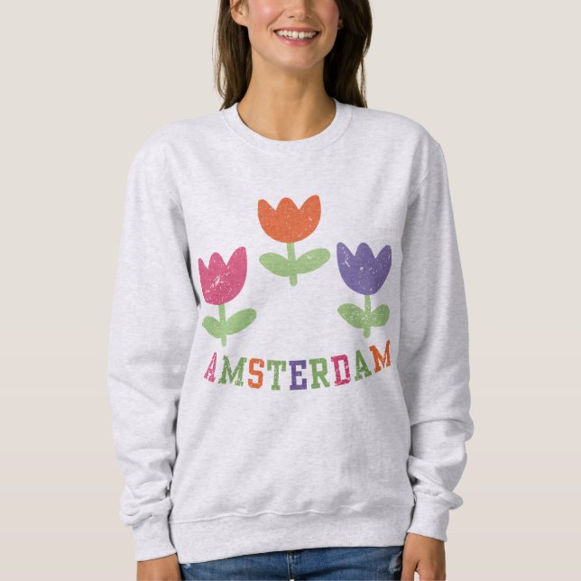 Sudadera Amsterdam Tulips (Anverso)