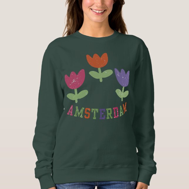 Sudadera Amsterdam Tulips (Anverso)