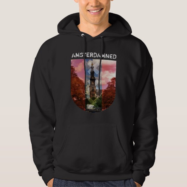 Sudadera AMSTERDAMNED Westertoren 2 hoodie (Anverso)