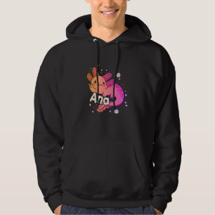 Sudadera ANA - Hermoso nombre chica con adorable AXOLOTL
