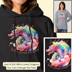 Sudadera Añade Texto De Nombre, ¡Sólo Un Chica Que Ama Los