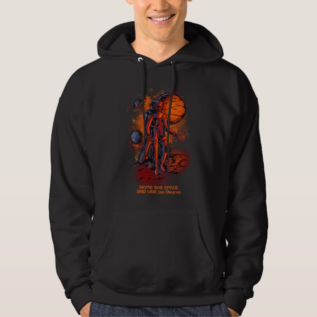 Sudadera Añadir nombre o tu texto - Astronauta león SK8 Esp (Anverso)