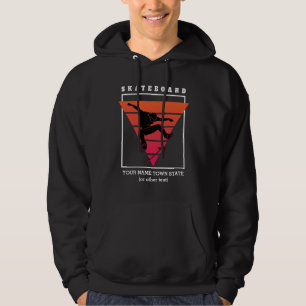 Sudadera Añadir nombre y triángulo geométrico del tablero d