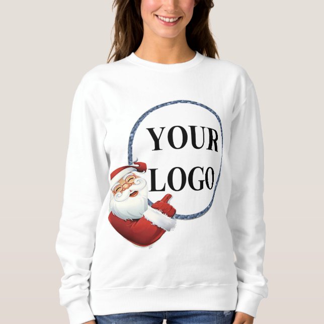 Sudadera Añadir vacaciones a los Navidades con logotipo (Anverso)