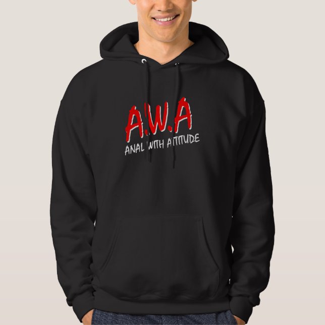 Sudadera Anal Lovers With Attitude Funny Buttsex And Chill (Anverso)