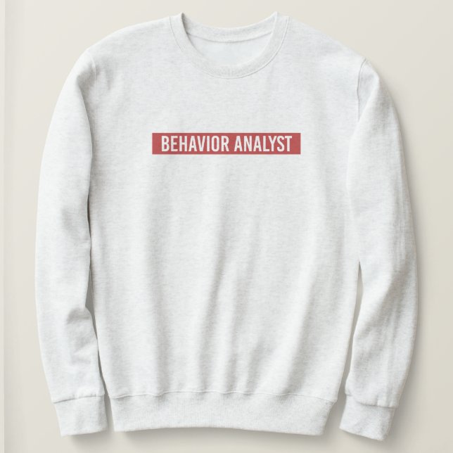 Sudadera Análisis de comportamiento aplicado por ABA (Anverso del diseño)