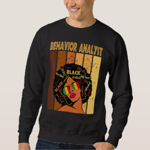 Sudadera Analista de comportamiento Afro-Afroamericano Hist