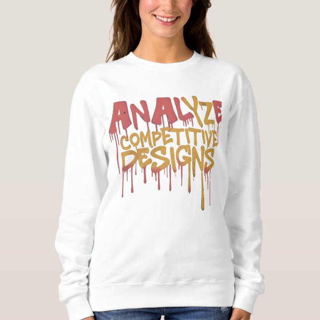 Sudadera Analizar diseños de competidor, T-S de borde compe (Anverso)