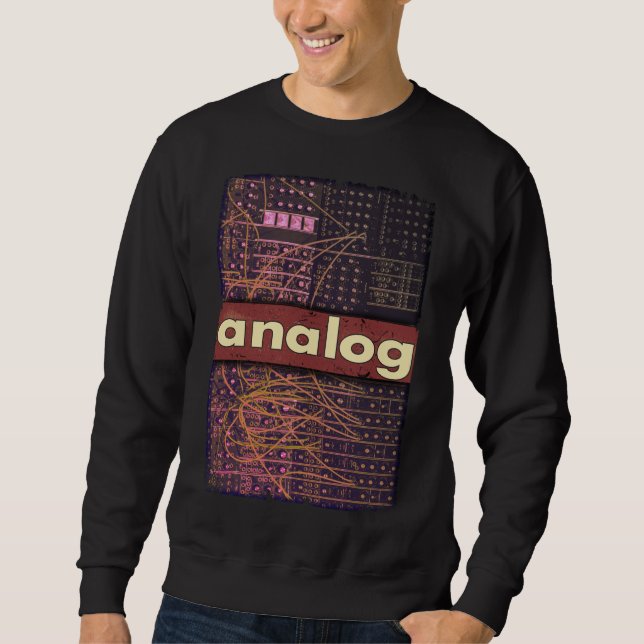Sudadera Analog Modular Synthesizer Retro Synth Producer (Anverso)