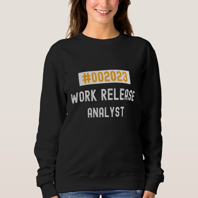 Sudadera Analyst work release 2023 retired or retiring (Anverso)