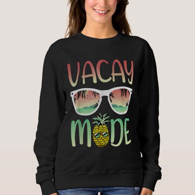 Sudadera Ananas De Modo Vacío Con Gafas De Sol En Modo Vací (Anverso)