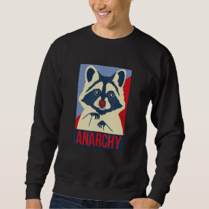Sudadera Anarchy Trash Panda Raccoon Animal Design