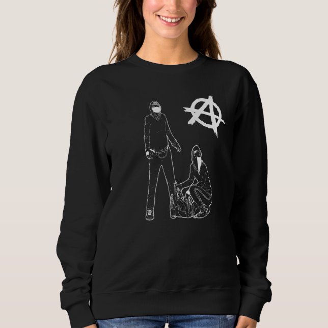 Sudadera Anarquía de Guay Punk Anarquista I Anarchist Anarc (Anverso)