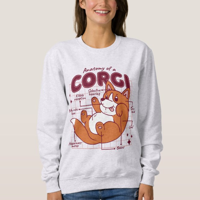 SUDADERA ANATOMÍA CORGI (Anverso)