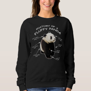 Sudadera Anatomía Cuesta De Un Panda Bebé Fluffy Panda Cub