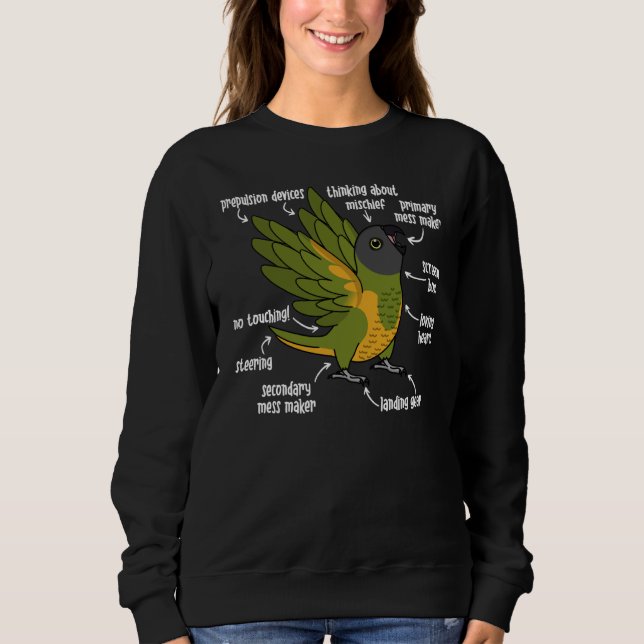 Sudadera Anatomía de loro en Senegal loro (Anverso)