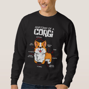 Sudadera Anatomía De Perro Corgi Del Corgi