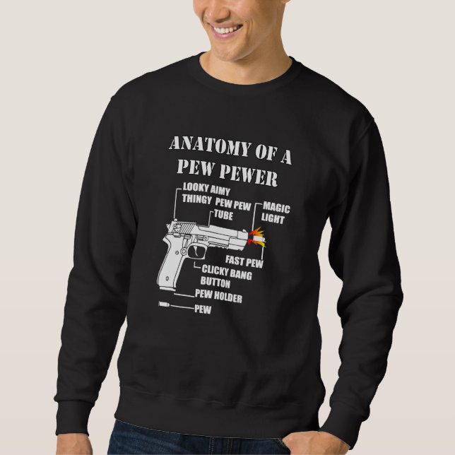 Sudadera Anatomía De Un Arma De Ammo De Alquiler De Pew _9 (Anverso)