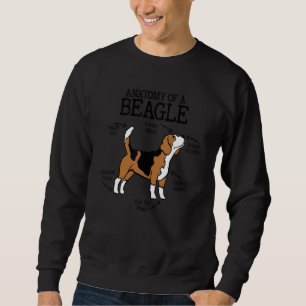 Sudadera Anatomía de un Beagle para perro 1