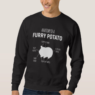 Sudadera Anatomía De Un Cerdo De La Patata De La Fosa