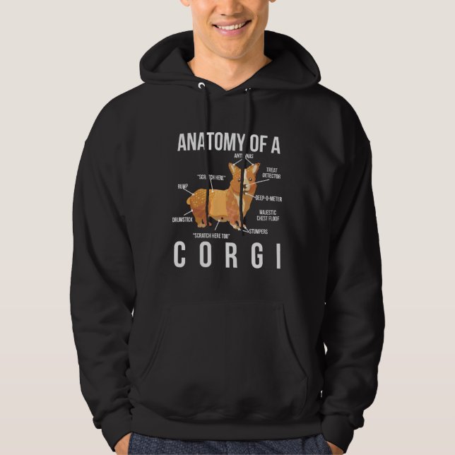 Sudadera Anatomía De Un Corgi (Anverso)