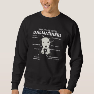 Sudadera Anatomía De Un Dalmatiano Dulce Perros Gracioso Ca