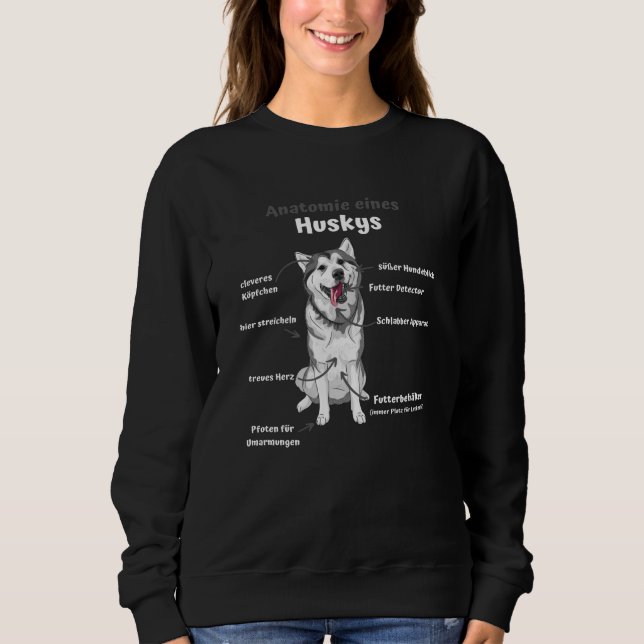 Sudadera Anatomía De Un Humilde Perro Cute Divertido Cachor (Anverso)