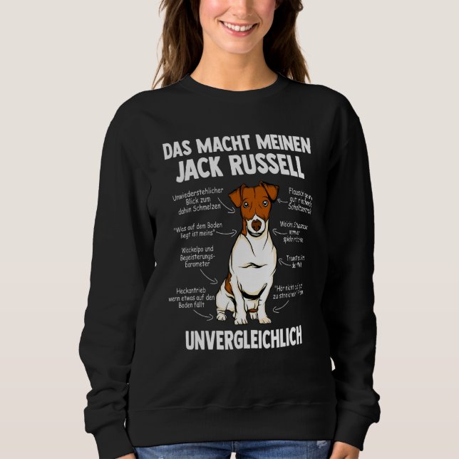 Sudadera Anatomía De Un Jack Russell Terrier (Anverso)