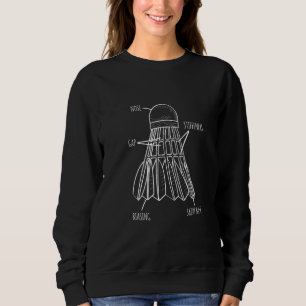 Sudadera Anatomía De Un Jugador De Bádminton De Volante Bád