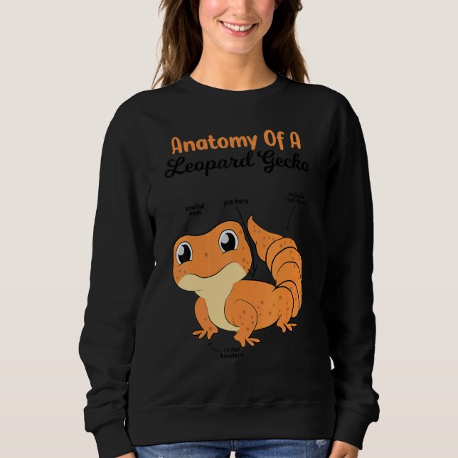 Sudadera Anatomía De Un Leopardo Gecko Lizard (Anverso)
