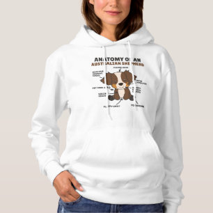 Sudadera Anatomía De Un Pastor Australiano Dulce Perros