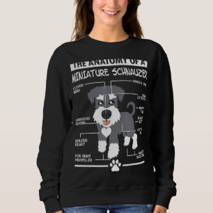 Sudadera Anatomía De Un Perro Perro De Schnauzer En Miniatu