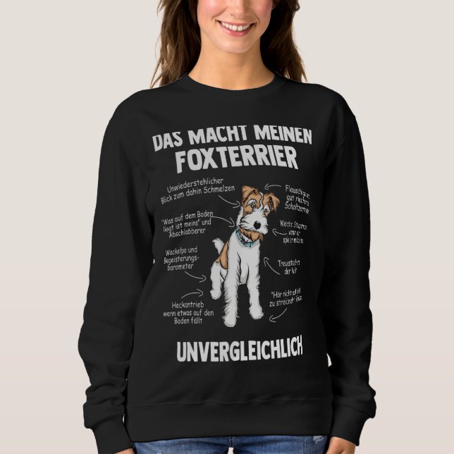 Sudadera Anatomía De Un Terrier De Pelo De Cabello (Anverso)