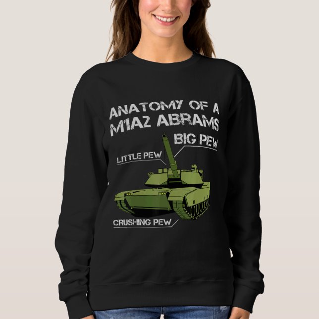 Sudadera Anatomía De Un Veterano Del Tanque Del M1a2 (Anverso)